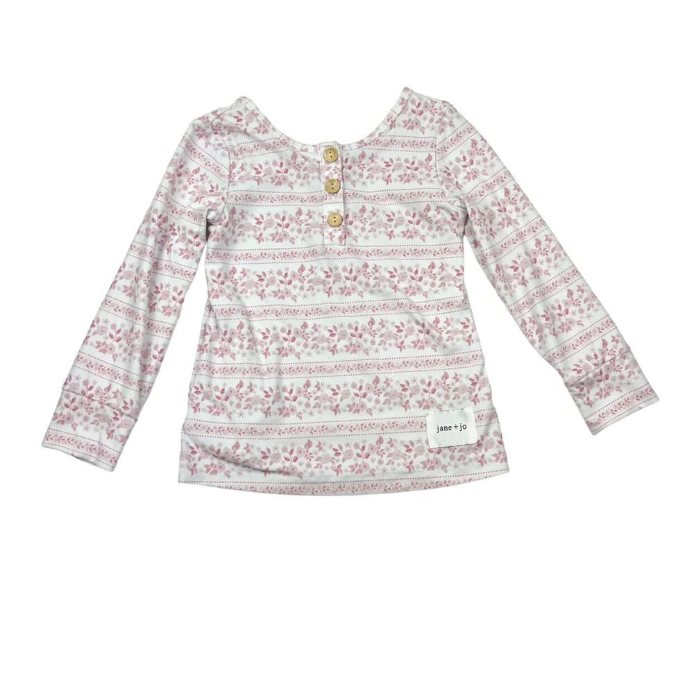 Jane + Jo Pink Floral Top